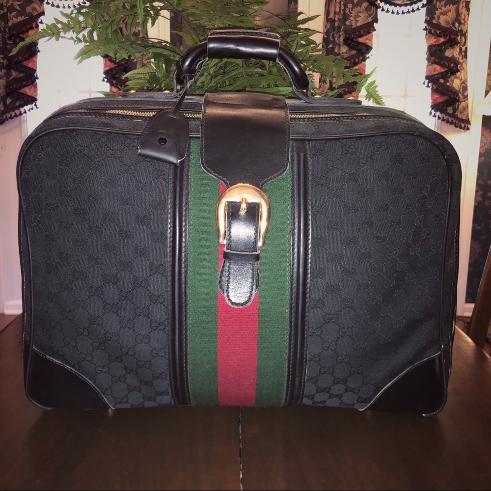 MINT RARE Vintage 70’s GUCCI Overnight Bag